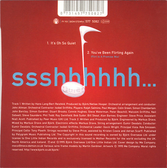 Björk : It's Oh So Quiet (CD, Single, Car)