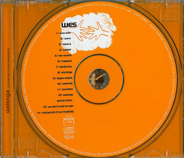 Wes : Welenga (Universal Consciousness) (CD, Album)