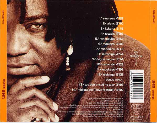 Wes : Welenga (Universal Consciousness) (CD, Album)