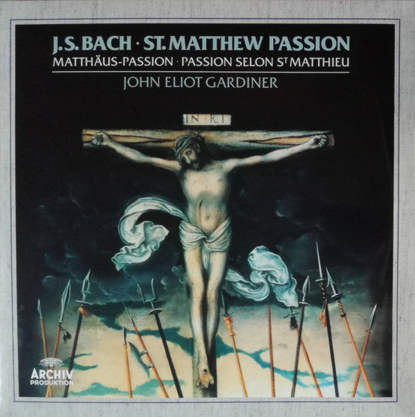 J.S. Bach* • John Eliot Gardiner : St. Matthew Passion = Matthäus-Passion = Passion Selon St Matthieu (3xLP, Album, RE, 180)