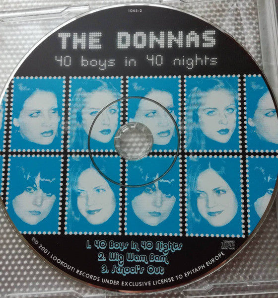 The Donnas : 40 Boys In 40 Nights (CD, Single)