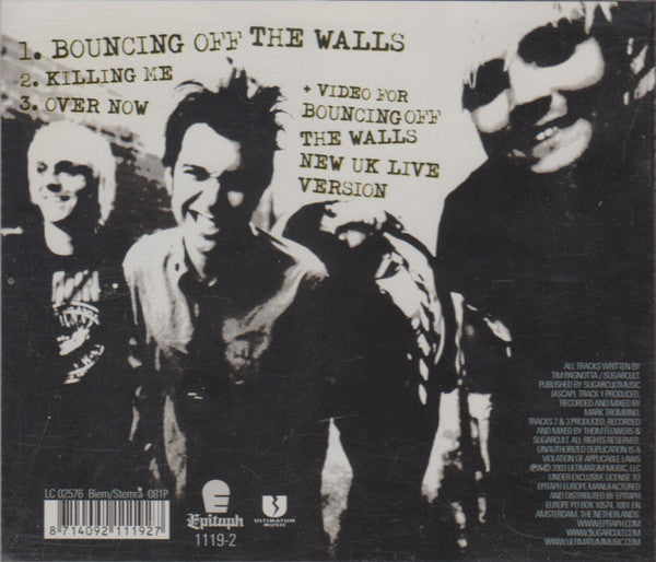 Sugarcult : Bouncing Off The Walls (CD, Single, Enh)