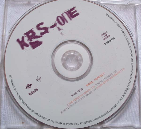 KRS-One : Word Perfect (CD, Maxi)