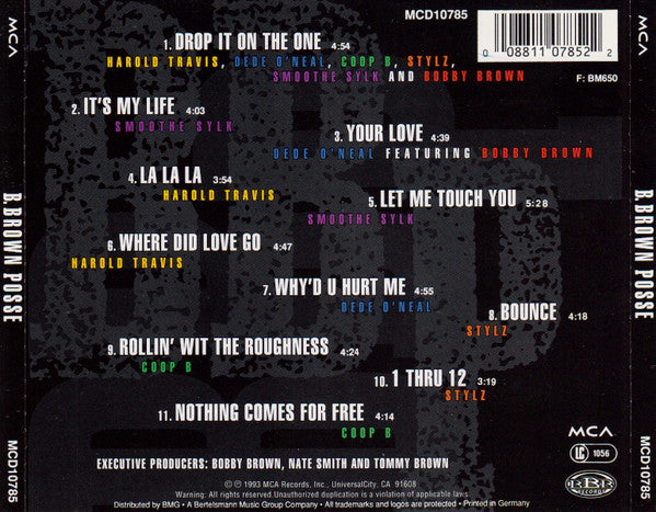 B. Brown Posse : B. Brown Posse (CD, Album, Comp)