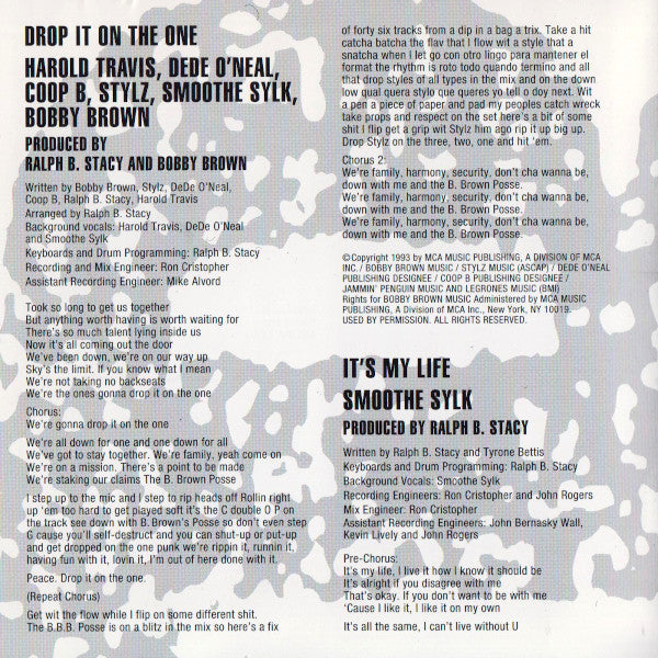 B. Brown Posse : B. Brown Posse (CD, Album, Comp)