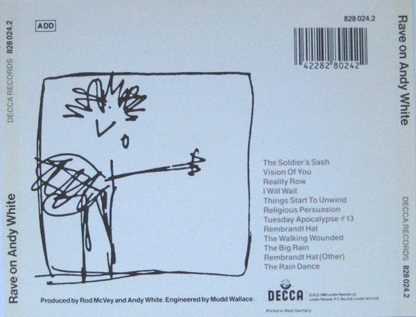 Andy White (4) : Rave On Andy White (CD, Album)