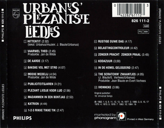 Urbanus : Urbanus' Plezantste Liedjes (CD, Comp)