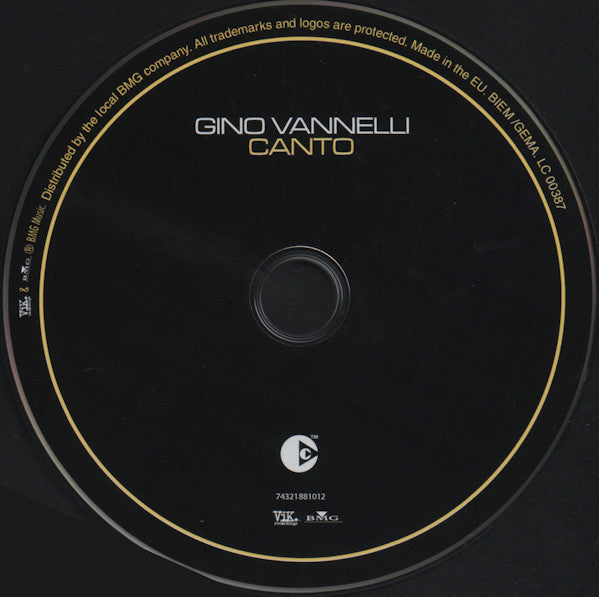 Gino Vannelli : Canto (CD, Album, Copy Prot.)