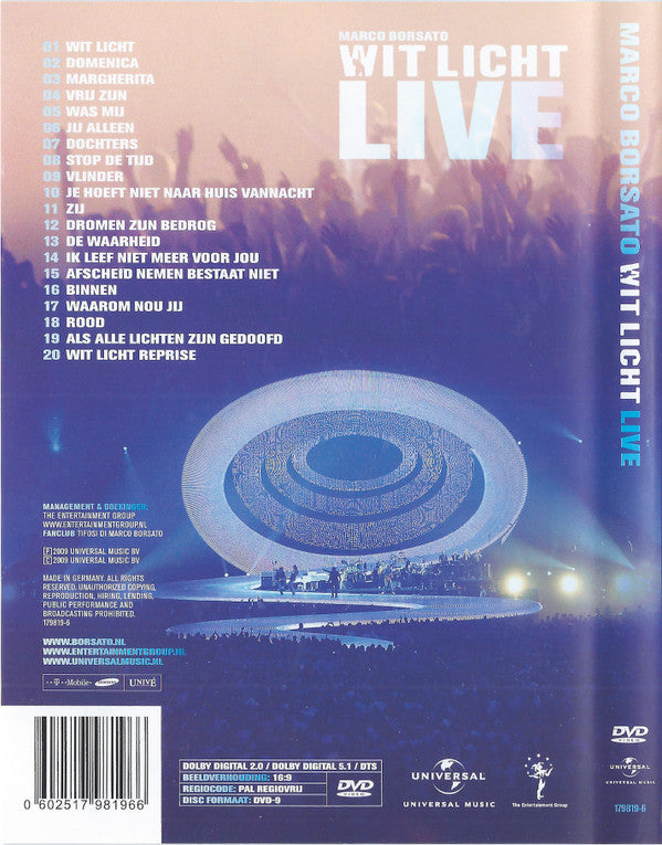 Marco Borsato : Wit Licht Live (DVD-V, PAL)