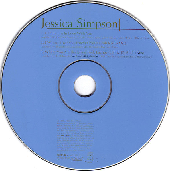 Jessica Simpson : I Think I'm In Love With You (CD, Maxi)