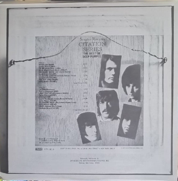 Deep Purple : The Best Of Deep Purple (LP, Comp, RE, Gre)