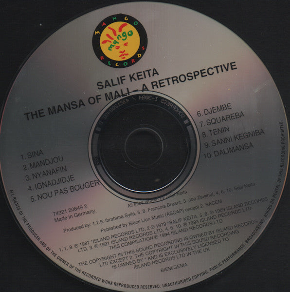 Salif Keita : The Mansa Of Mali... A Retrospective (CD, Comp)