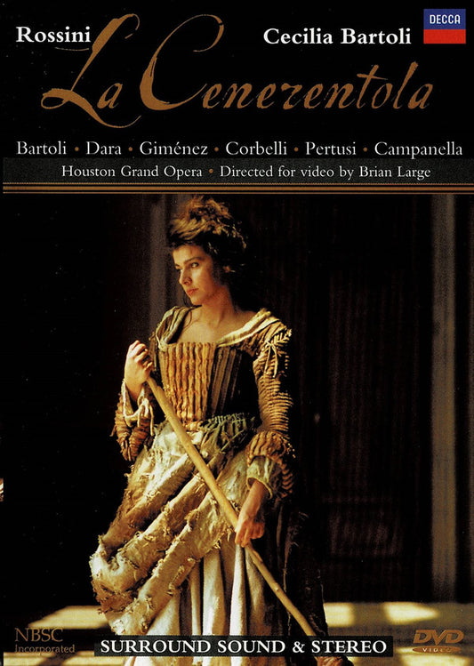 Gioacchino Rossini / Cecilia Bartoli, Enzo Dara, Raul Gimenez, Alessandro Corbelli, Michele Pertusi, Houston Grand Opera, Bruno Campanella, Brian Large : La Cenerentola (DVD-V, NTSC)