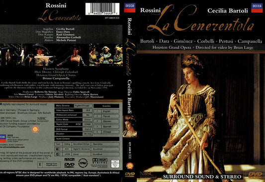 Gioacchino Rossini / Cecilia Bartoli, Enzo Dara, Raul Gimenez, Alessandro Corbelli, Michele Pertusi, Houston Grand Opera, Bruno Campanella, Brian Large : La Cenerentola (DVD-V, NTSC)