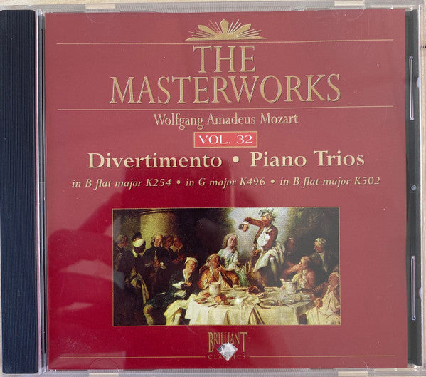 Wolfgang Amadeus Mozart, Elizabeth Wallfisch, Bart van Oort, Jaap ter Linden : The Masterworks Vol. 32 - Divertimento K254, Piano Trios K496, K502 (CD)