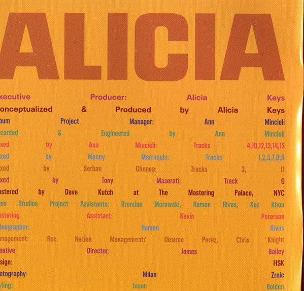 Alicia Keys : Alicia (CD, Album)