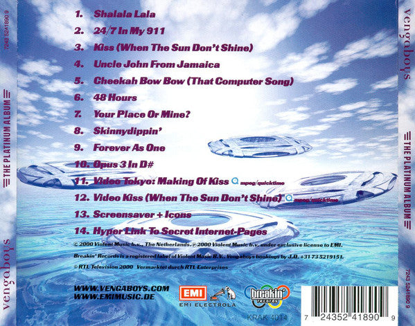 Vengaboys : The Platinum Album (CD, Album, Enh)