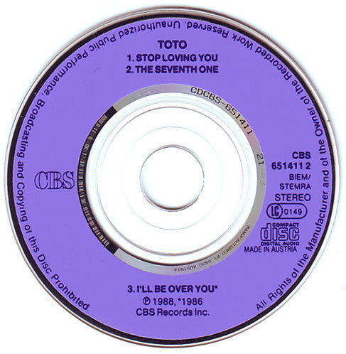 Toto : Stop Loving You (CD, Mini, Single)