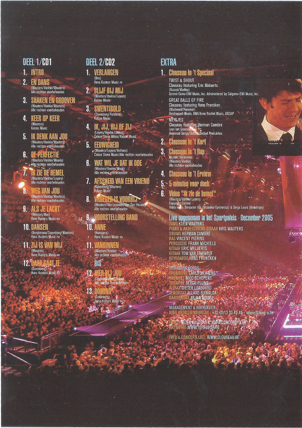Clouseau : In 'T Lang - Live In Het Sportpaleis (DVD-V, Copy Prot., PAL + 2xCD, Album, Copy Prot., )