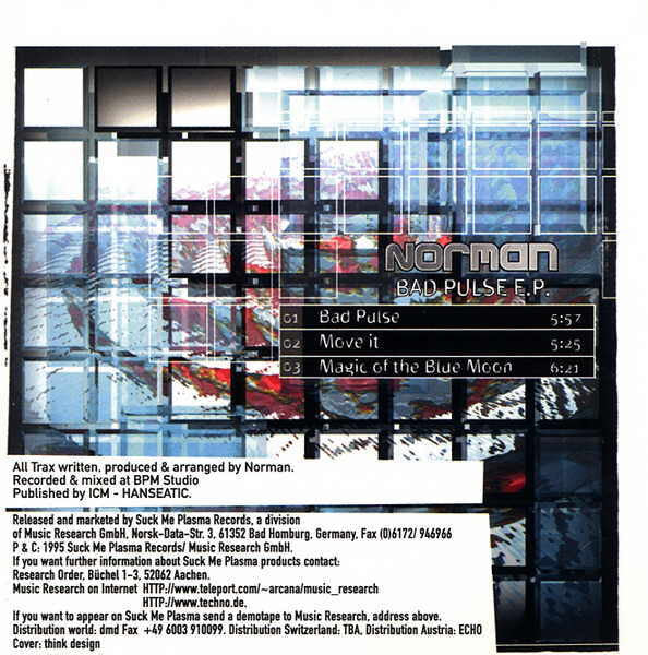 Norman (2) : Bad Pulse E.P. (CD, EP)