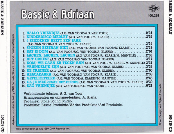 Bassie & Adriaan : Bassie & Adriaan (CD, Album, RE, Bla)