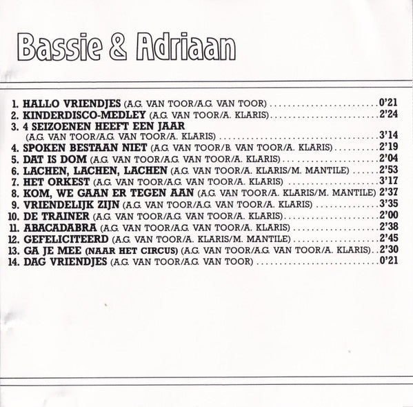 Bassie & Adriaan : Bassie & Adriaan (CD, Album, RE, Bla)