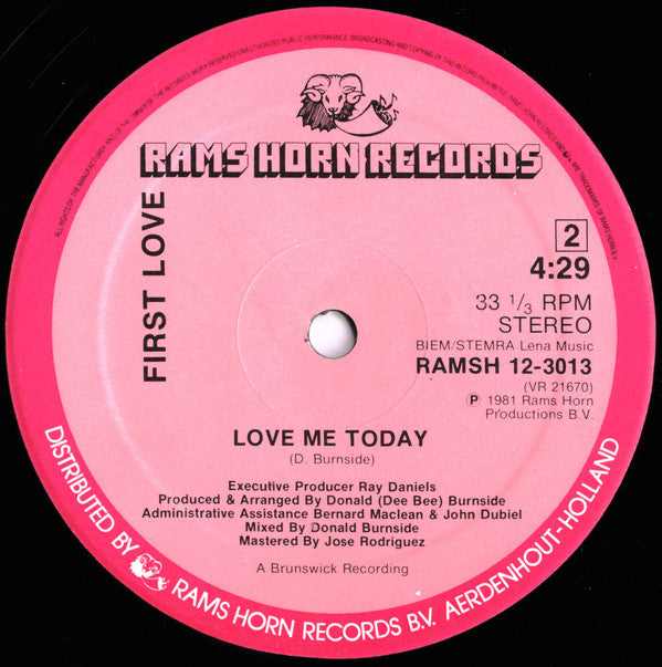 First Love : Don't Say Goodnight (12", Single)