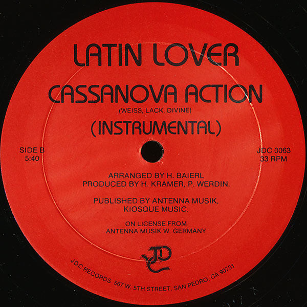 Latin Lover : Cassanova Action (12")