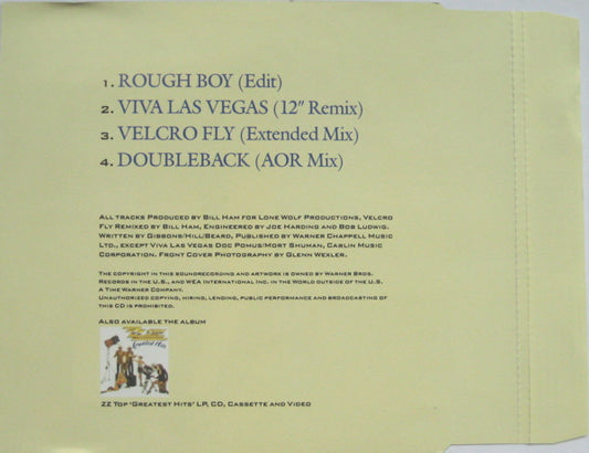 ZZ Top : Rough Boy (CD, Single)