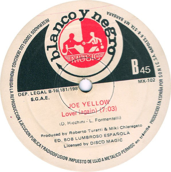 Joe Yellow : Lover To Lover (12")