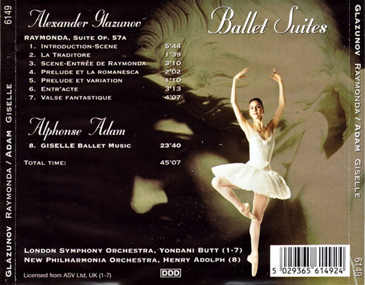 Alexander Glazunov, Adolphe C. Adam : Raymonda - Giselle (CD, Comp)