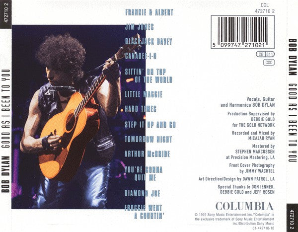 Bob Dylan : Good As I Been To You (CD, Album)