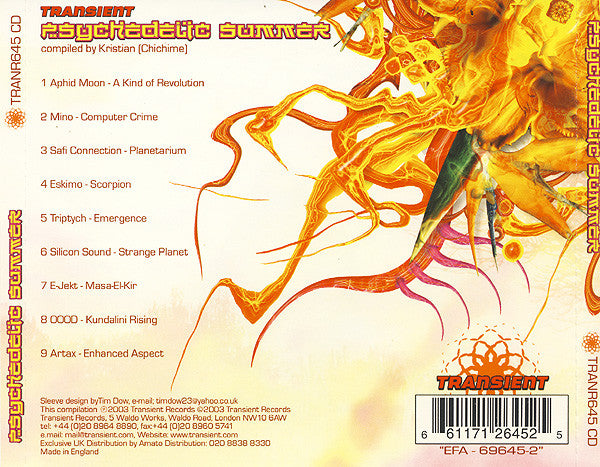 DJ Kristian (3) : Psychedelic Summer (CD, Comp)