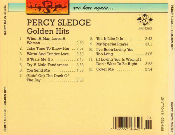 Percy Sledge : Golden Hits (CD, Comp)