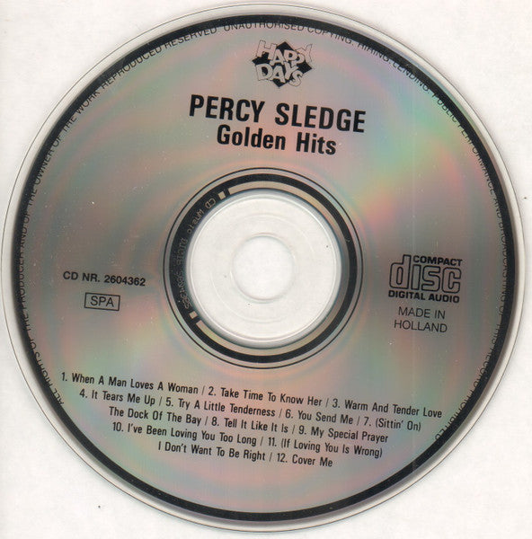 Percy Sledge : Golden Hits (CD, Comp)
