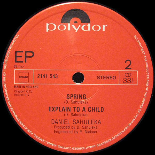 Daniel Sahuleka : Viva La Libertad (12", EP)