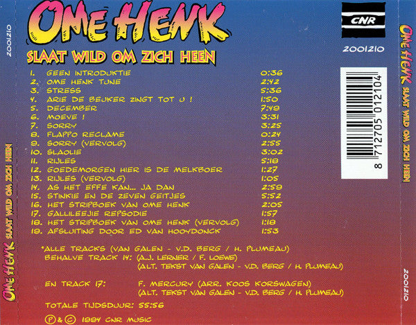 Ome Henk : Ome Henk Slaat Wild Om Zich Heen (CD, Album)