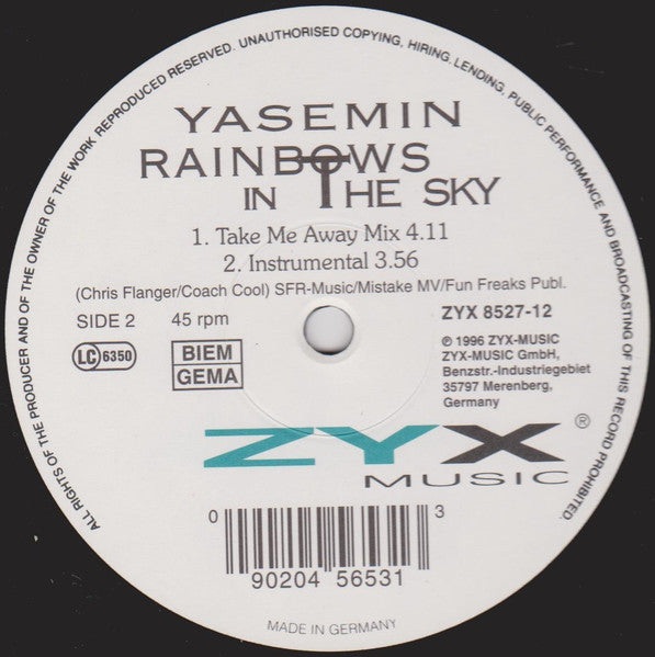Yasemin : Rainbows In The Sky (12")