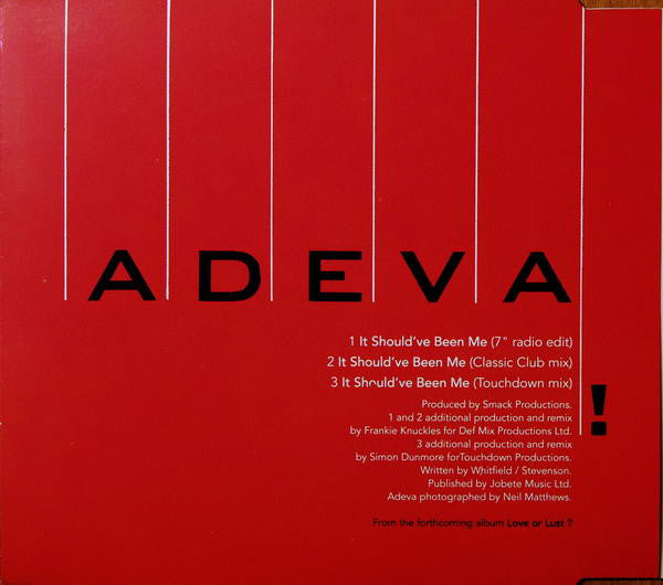 Adeva : It Should've Been Me (CD, Single)