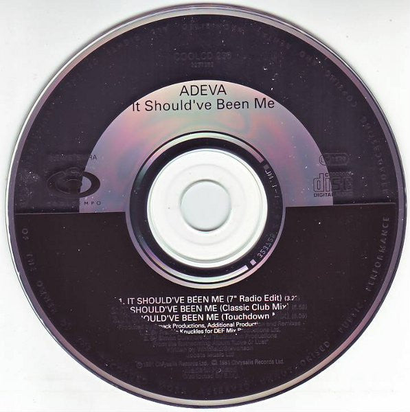 Adeva : It Should've Been Me (CD, Single)