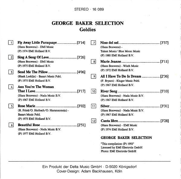 George Baker Selection : Goldies!!! (CD, Comp)