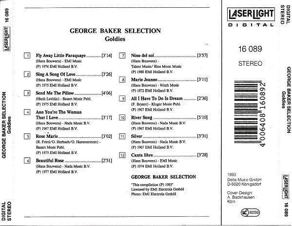 George Baker Selection : Goldies!!! (CD, Comp)