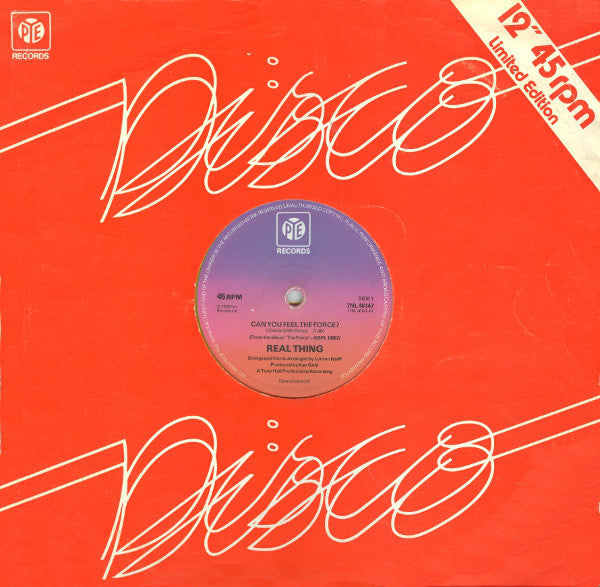 The Real Thing : Can You Feel The Force? (12", Ltd)