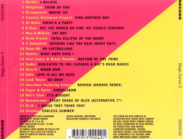 Various : Mega Dance 5 (CD, Comp)