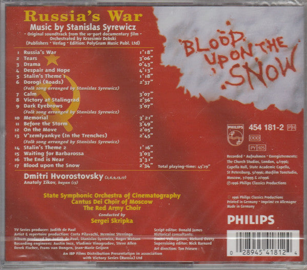 Stanisław Syrewicz : Russia's War (Original Soundtrack From The TV-Series) (CD, Album)