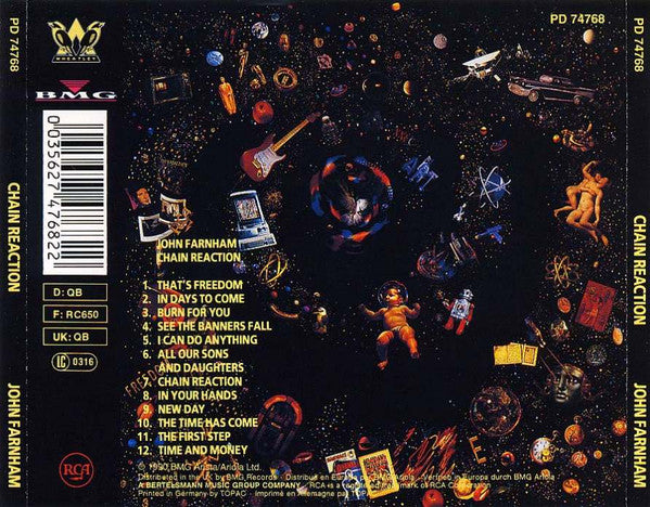 John Farnham : Chain Reaction (CD, Album)