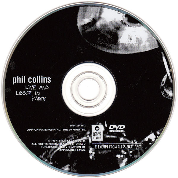 Phil Collins : Live And Loose In Paris (DVD-V, Copy Prot., Multichannel, PAL, Dol)