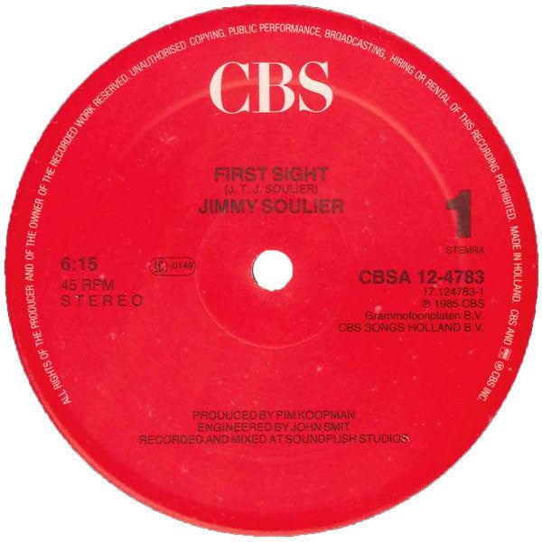 Jim Soulier : First Sight (12")