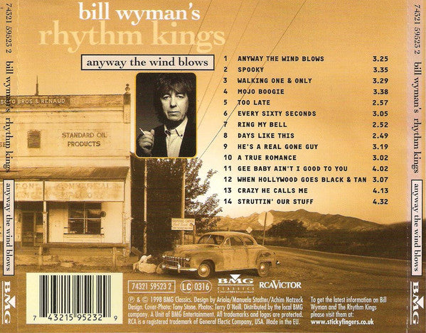 Bill Wyman's Rhythm Kings : Anyway The Wind Blows (CD, Album)