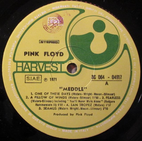 Pink Floyd : Meddle (LP, Album, Gat)